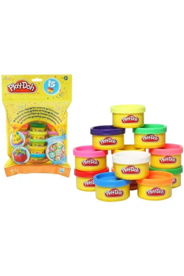 Play-Doh Urodzinowa torba, zestaw kreatywny (15 mini tub) 18367 HASBRO