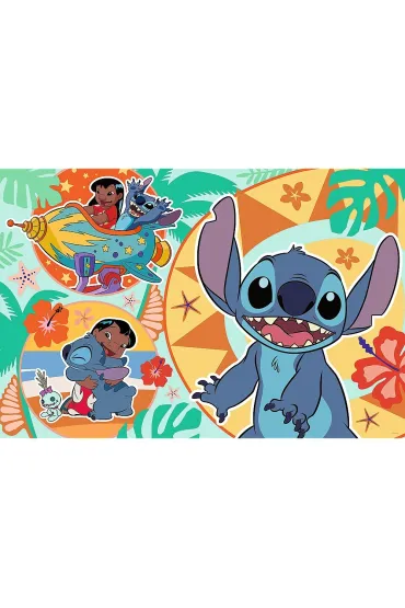 Puzzle maxi 24 el. Weso�y dzie� Lilo&Stitch Trefl