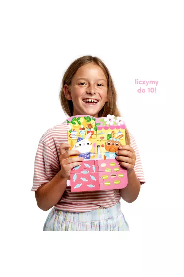 Puzzle 40 el. Cyfry Krliczki Bright Junior Media