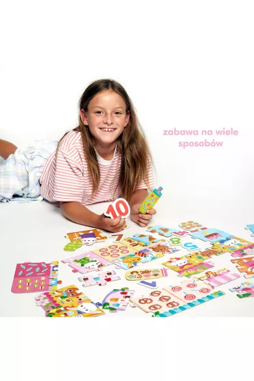 Puzzle 40 el. Cyfry Krliczki Bright Junior Media