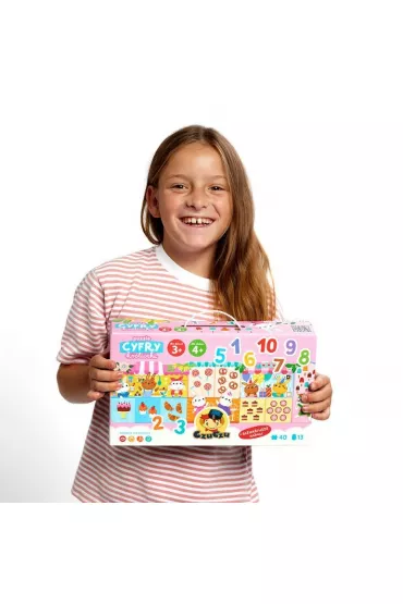 Puzzle 40 el. Cyfry Krliczki Bright Junior Media