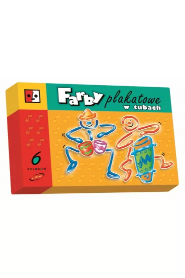Jedno�� Farby plakatowe w tubach 6 kolor�w