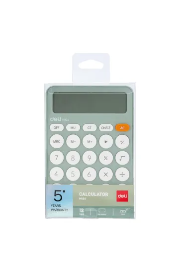 Deli Kalkulator M124 12-pozycyjny zielony
