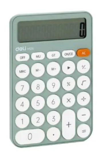 Deli Kalkulator M124 12-pozycyjny zielony