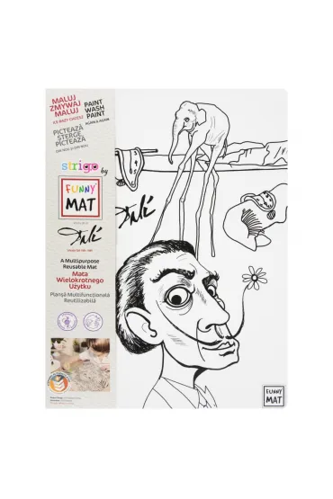 Funny Mat Transparent - Dali. Mata do kolorowania wielokrotnego u�ytku Strigo