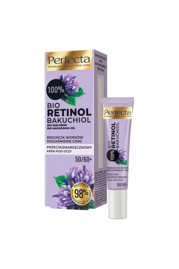 Perfecta Bio Retinol 100% przeciwzmarszczkowy krem pod oczy 50+/60+ 15 ml