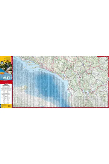 Chorwacja mapa samochodowa 1:750 000 laminat 2024