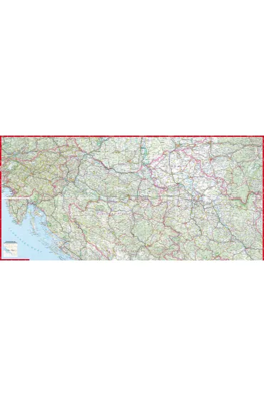 Chorwacja mapa samochodowa 1:750 000 laminat 2024