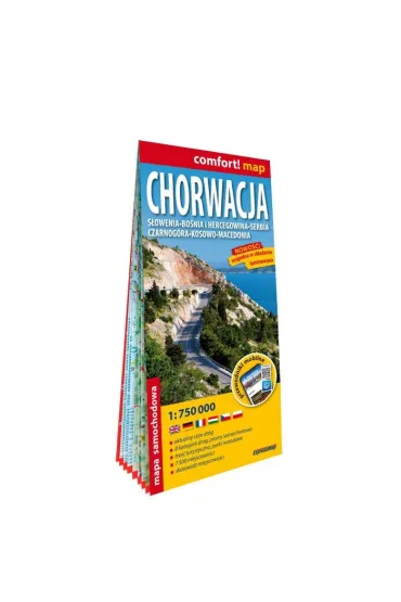 Chorwacja mapa samochodowa 1:750 000 laminat 2024