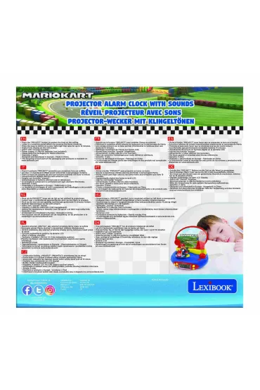 Budzik z projektorem Mario Kart Lexibook RP500NI