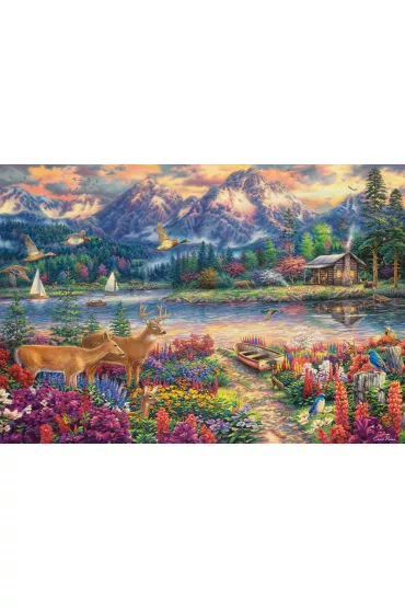 Puzzle 1500 el. Spring Mountain Majesty Castorland