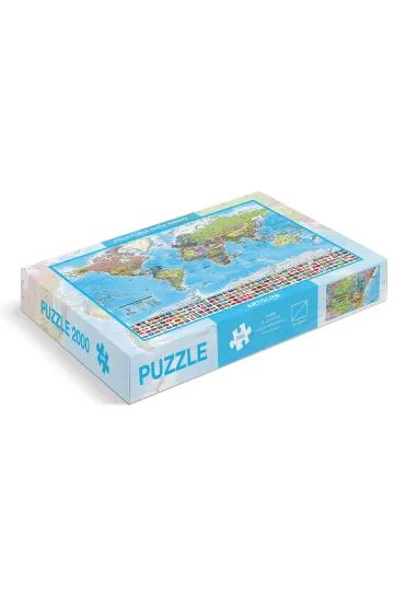 Puzzle 2000 el. �wiat polityczny mapa 1:42 000 000 ArtGlob