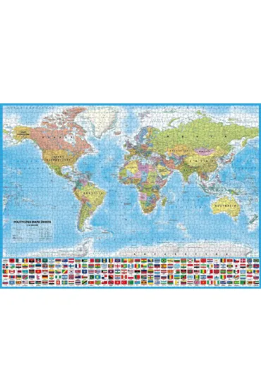 Puzzle 2000 el. �wiat polityczny mapa 1:42 000 000 ArtGlob