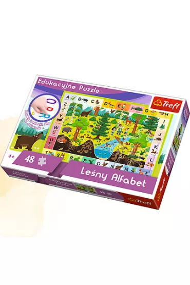 Puzzle edukacyjne 48 el. Le�ny Alfabet Trefl