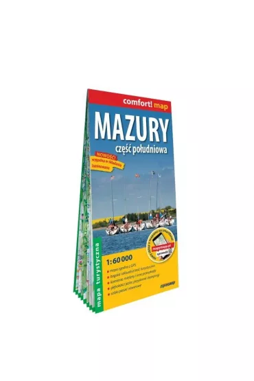 Mazury cz. Po�udniowa mapa turystyczna 1:60 000 laminat 2023