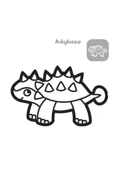 Malowanka 200X190  Gruba krecha. Dinozaur NAKLEJKI SKRZAT 072112