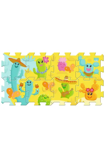 Puzzle piankowe Mata 32x32 8el. Kaktusy 61265 Trefl