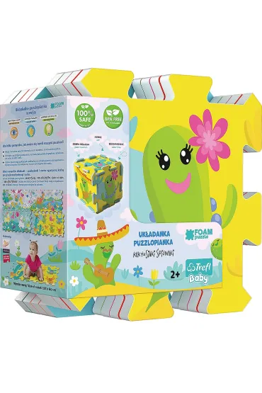 Puzzle piankowe Mata 32x32 8el. Kaktusy 61265 Trefl