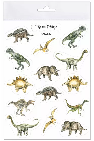 Mama Maluje Naklejki Dinozaury