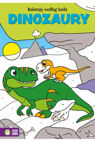 Koloruj� wed�ug kodu. Dinozaury