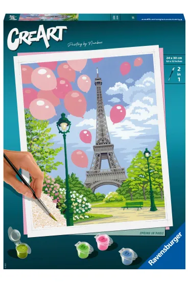Malowanie po numerach CreArt - Wiosna w Pary�u Ravensburger