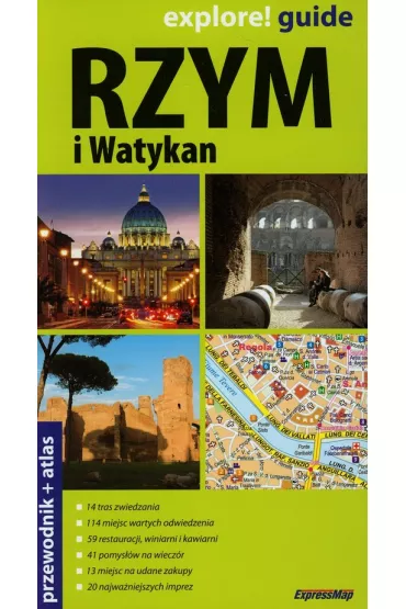 Rzym i Watykan 2 w 1 explore! guide przewodnik + atlas