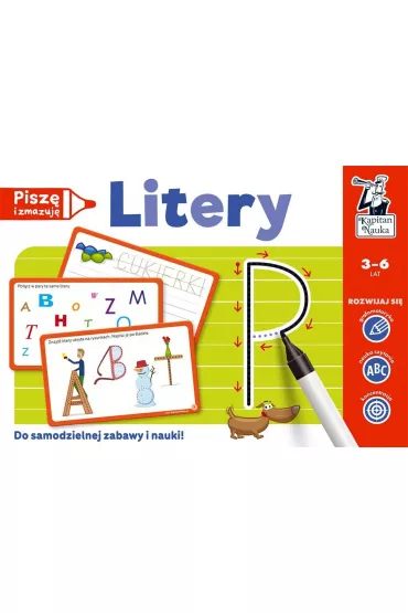 Litery. Pisz� i zmazuj�. Kapitan Nauka - Hubert Bobrowski, Norman Ewa
