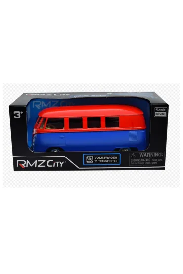 RMZ Volkswagen Samba Bus (matowy czerwony z niebieskim) 544025M(H) Daffi
