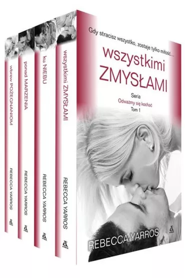 Pakiet Odwa�my si� kocha�. Tomy 1-4: Wszystkimi zmys�ami, Ku niebu, Ponad marzenia, Wbrew po�egnaniom - Rebecca Yarros
