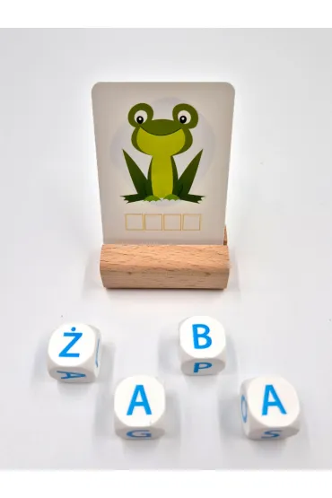 Montessori zabawka edukacyjna kostka po kostce - pisanie  6 kostek Multigra