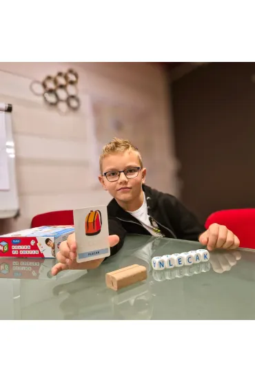 Montessori zabawka edukacyjna kostka po kostce - pisanie  6 kostek Multigra