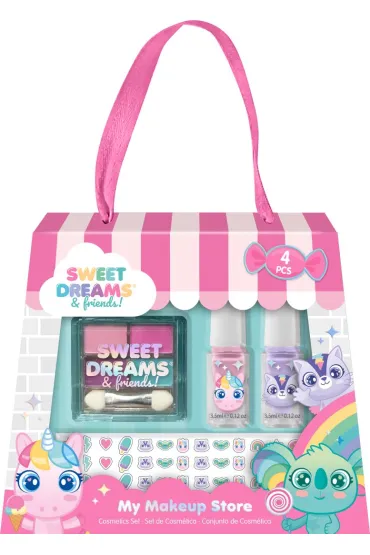 Zestaw do makija�u Sweet Dreams z naklejkami 4 el. KL11659 KIDS EUROSWAN