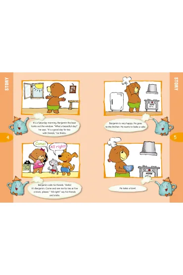 Moje pierwsze angielskie czytanki Benjamin the Bear Bakes a Cake - Danuta Zawadzka