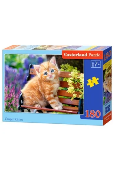 Puzzle 180 el. Kotek na �awce Castorland