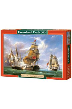 Puzzle 3000 el. Combat between the French and the English Vessels Castorland
