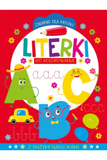 Zadanie dla kredki. Literki do kolorowania
