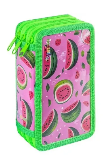 Gimboo Pi�rnik z wyposa� 3-komorowy Watermelon zielony