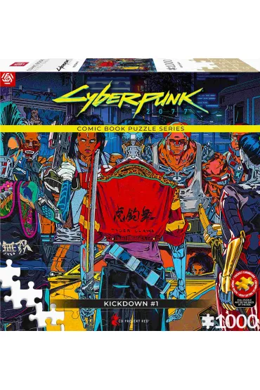 Puzzle 1000  Comic Book Cyberpunk 2077 Kickdown Good Loot