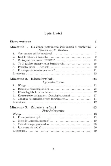 Miniatury matematyczne 70 - Mieczys�aw K. Mentzen, Agniesz