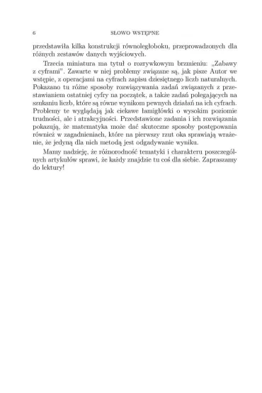 Miniatury matematyczne 70 - Mieczys�aw K. Mentzen, Agniesz