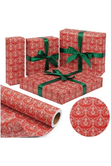 PaperHit Papier ozdobny pakowy - ro�linny 57cmx25m