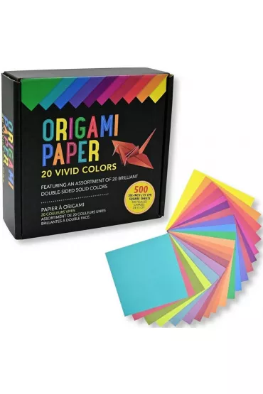 Peter Pauper Press Papier origami kolorowy 500 szt.