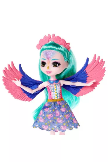 Enchantimals. Rodzina Papugi Filia Finch. Lalka + figurki HKN15 Mattel