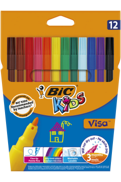 Bic Flamastry Visa 888695 12 kolorw