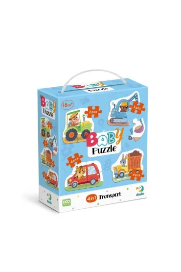 Baby puzzle 4w1 Transport Dodo