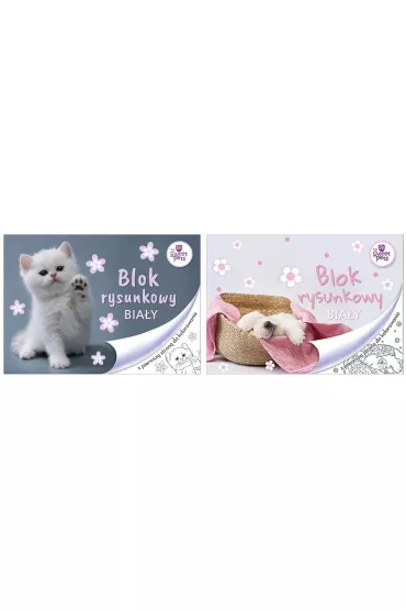 Beniamin Blok rysunkowy A4 The sweet pets bia�y 20 kartek