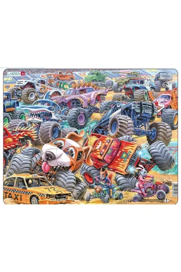 Puzzle 35 el. Wy�cig Monster Truck�w Larsen