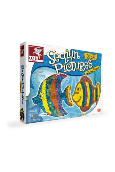 ZDOBIENIE CEKINAMI, RYBKI - Sequin Pictures, Fish. Toy Kraft *