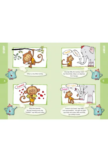 Moje pierwsze angielskie czytanki Milly the Monkey Likes Bananas - Danuta Zawadzka