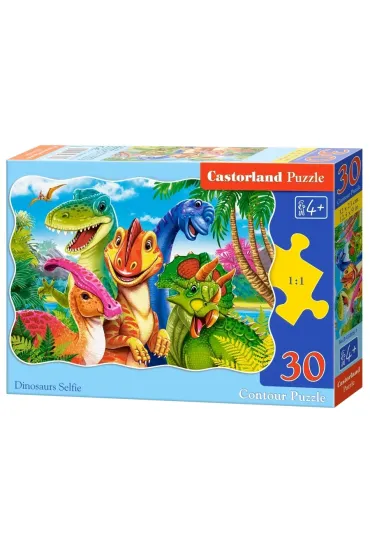 Puzzle 30 el. Dinosaurs Selfie Castorland